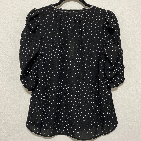 Max Studio NWT Polka Dot Blouse - Picture 6 of 8